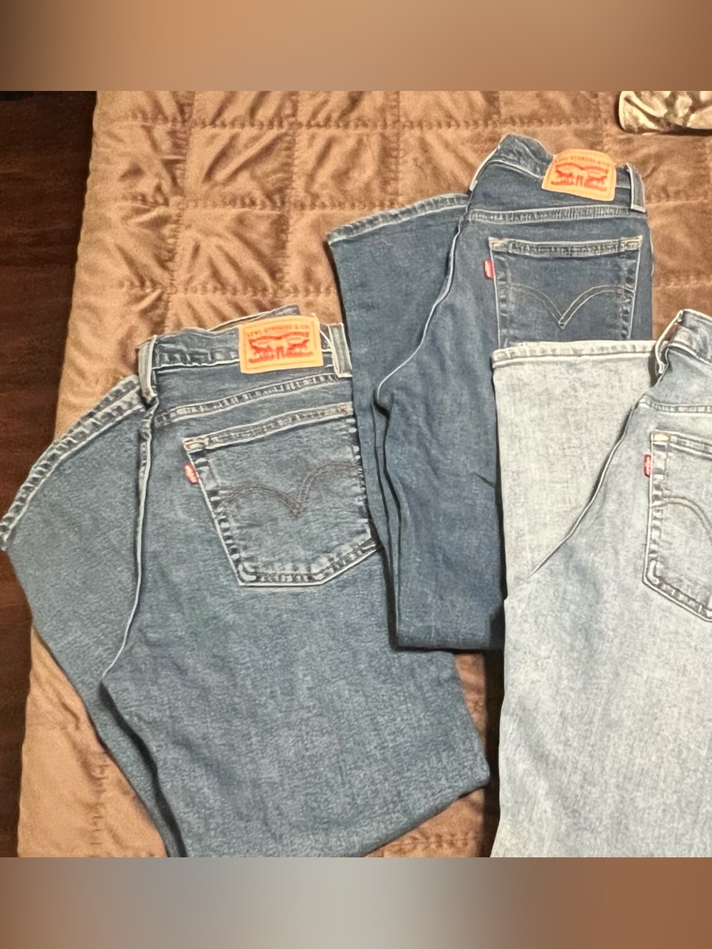 Levi's Mixed Blue Denim Jeans Trio